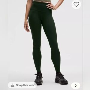 Lululemon Wunder Train 28" Leggings, Size 4, NWT. Rainforest Green